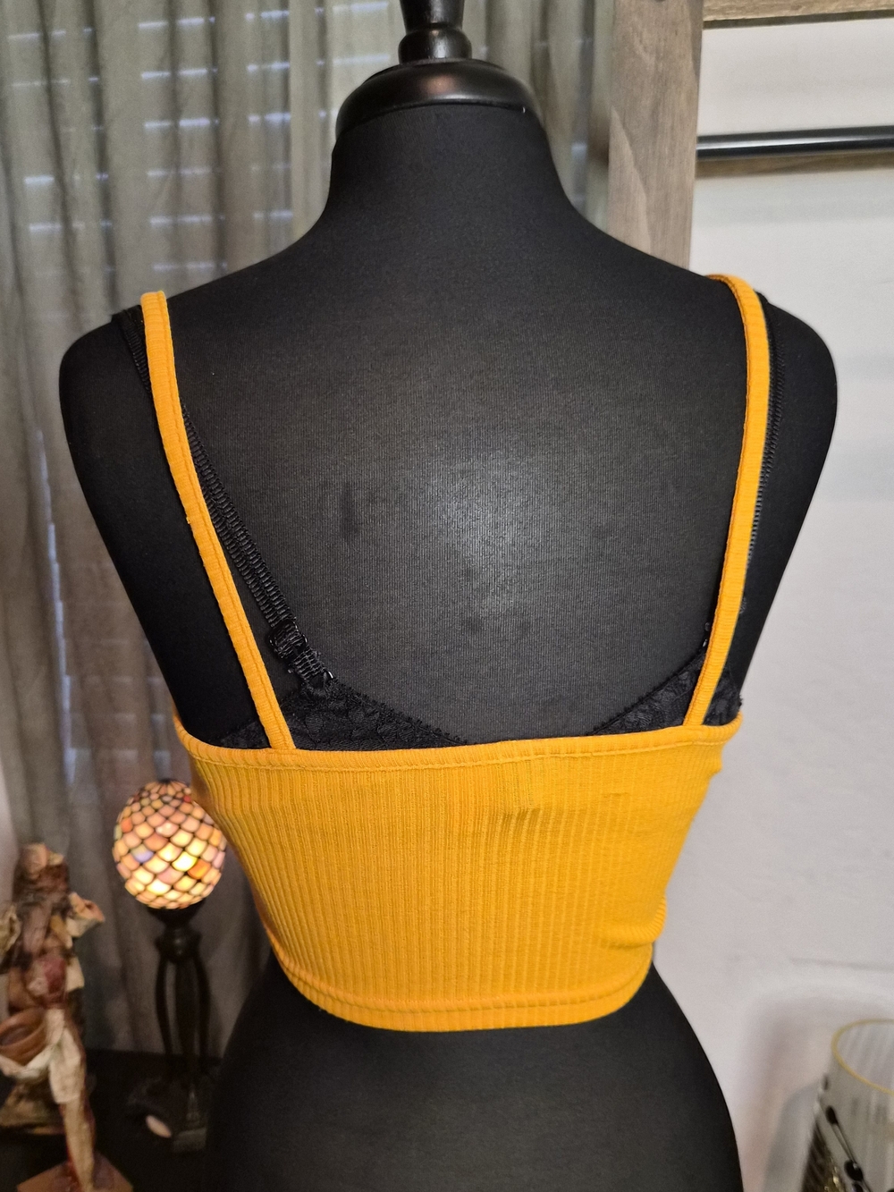 H&M DIVIDED Ribbed Salmon Color Tank Top #0200 - Picture 3 of 6